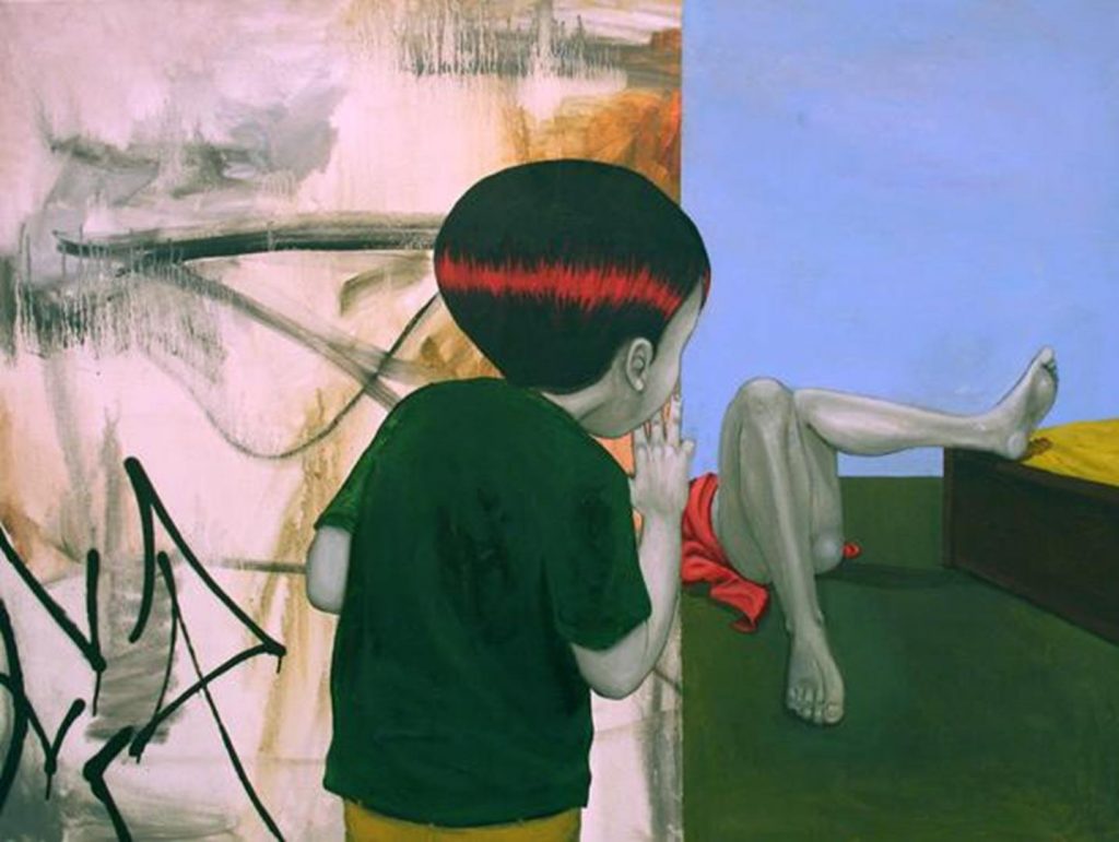 “Prazeres”, 2011, óleo sobre tela, 90 x 120 cm