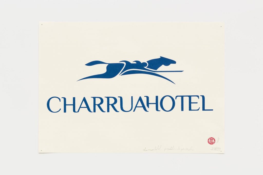 "Charruá hotel", 2015-2016, serigrafia sobre papel, 29,7 x 42 cm