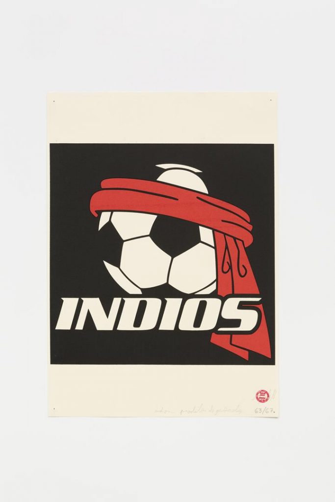 "Índio", 2015-2016, serigrafia sobre papel, 42 x 29,7 cm