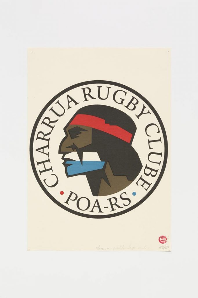 "Charruá Rugbi Clube", 2015-2016, serigrafia sobre papel, 42 x 29,7 cm