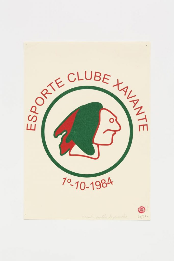 "Esporte Clube Xavantes", 2015-2016, silkscreen on paper, 42 x 29.7 cm