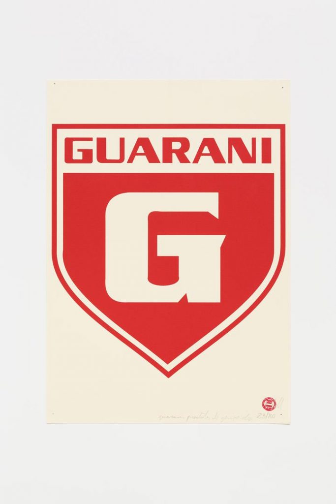 "Guarani de Divinópolis", 2015-2016, serigrafia sobre papel, 42 x 29,7 cm