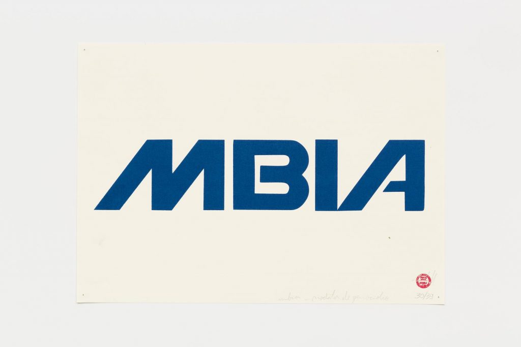 "Mbiá", 2015-2016, silkscreen on paper, 29.7 x 42 cm