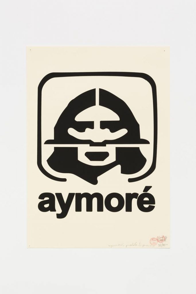 "Aymoré preto", 2015-2016, serigrafia sobre papel, 42 x 29,7 cm