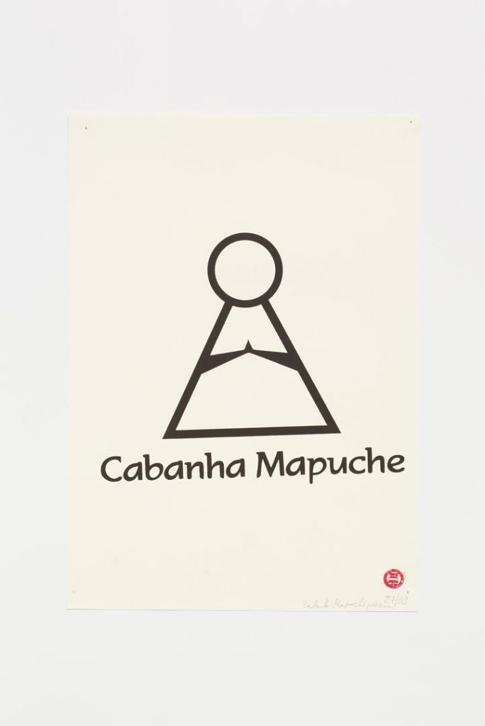 "Cabana Mapuche", 2015-2016, silkscreen on paper, 42 x 29.7 cm